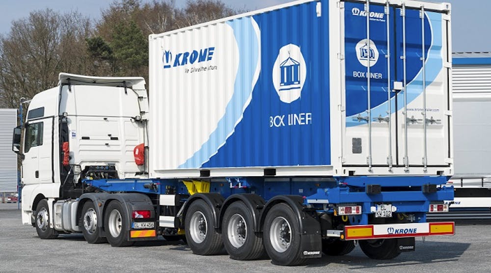 Refrigeratedtransporter 3975 Krone Present The Ultimate In Container Carrier Flexibility