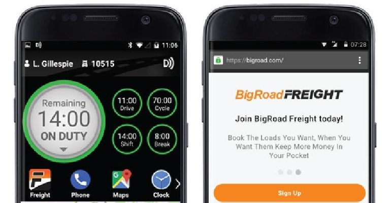 Refrigeratedtransporter 4017 Bigroad Pay As You Drive Image Phones