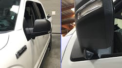 EchoMaster&apos;s integrated lane-change/ blind-spot assistance systems use cameras mounted on the side-view mirrors.