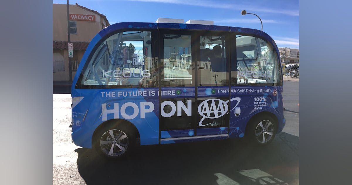 My (almost) ride on the Las Vegas driverless shuttle | FleetOwner