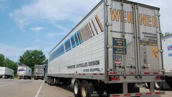 semi hauling freight