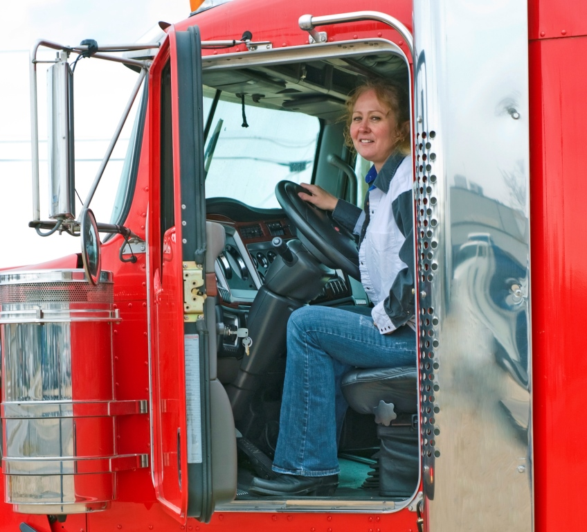 Female truck driver