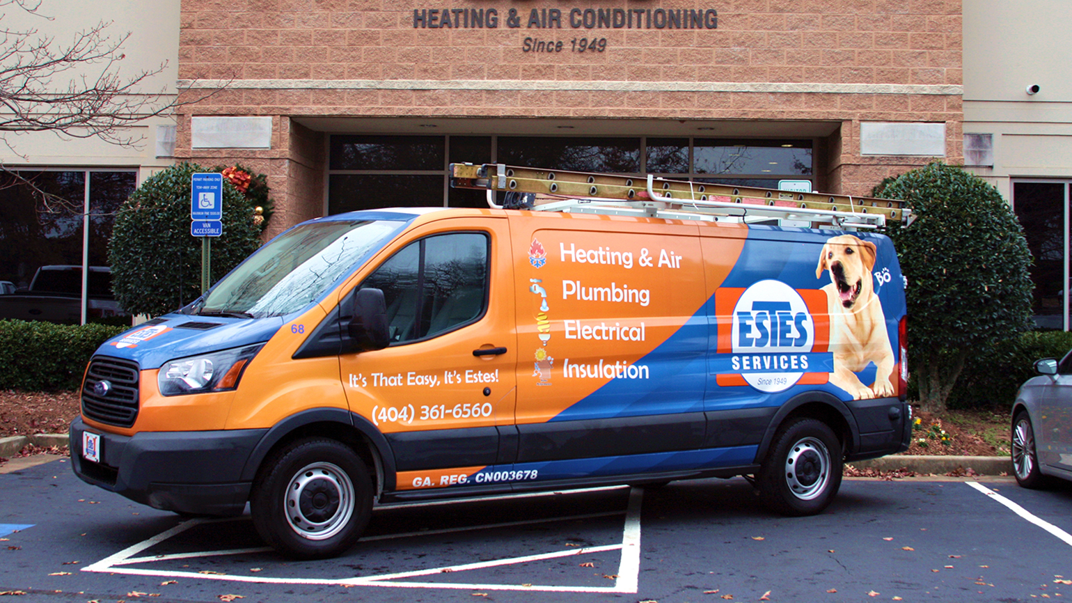 Estes Services Ford Transit van