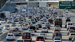 Los Angeles was the US city with the most traffic congestion according to a new TomTom study Above passenger cars and trucks inch along bumpertobumper on Interstate 405 in western LA Los Angeles was the US city with the most traffic congestion according to a new TomTom study Above passenger cars and trucks inch along bumpertobumper on Interstate 405 in western LA