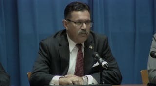 FMCSA&apos;s Martinez discusses automated vehicles at DOT&apos;s headquarters on March 1. (YouTube)