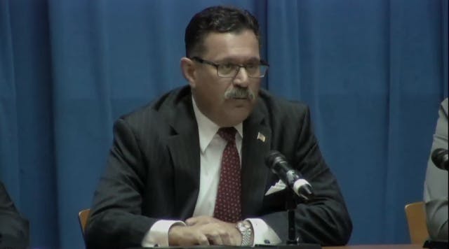 FMCSA&apos;s Martinez discusses automated vehicles at DOT&apos;s headquarters on March 1. (YouTube)