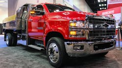 Chevrolet unveiled its new 2019 Silverado HD 4500/5500 chassis cab trucks as well as this 6500 Class 6 truck.
