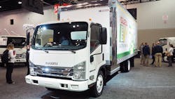 Isuzu electric NPR-HD at 2018 Work Truck Show Isuzu electric NPR-HD at 2018 Work Truck Show