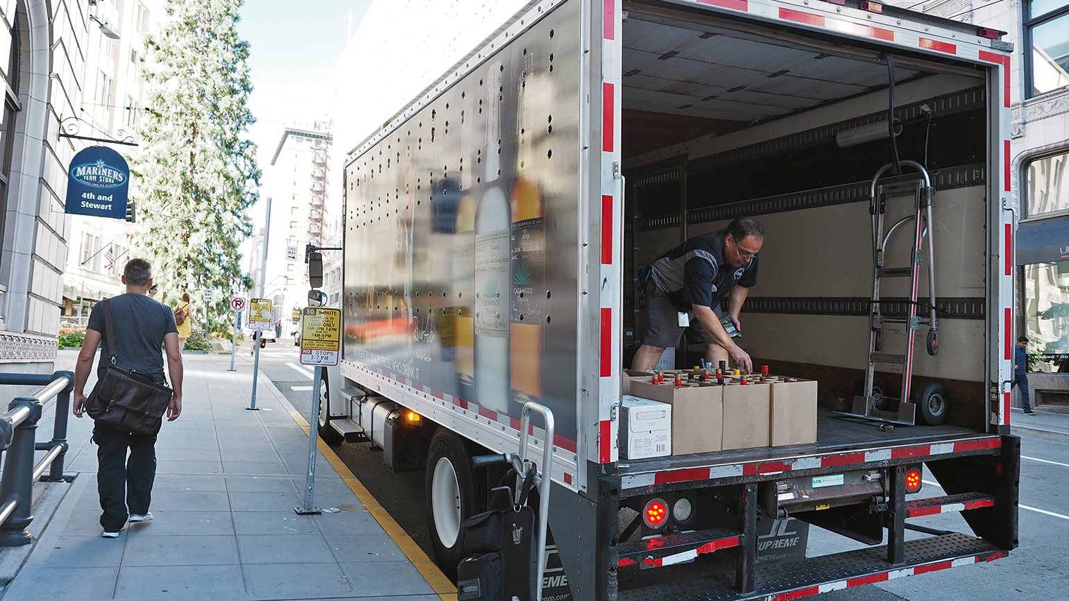 Beverage delivery truck