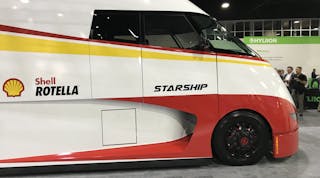 Shell&apos;s Starship Project truck on display at the TMC annual meeting.