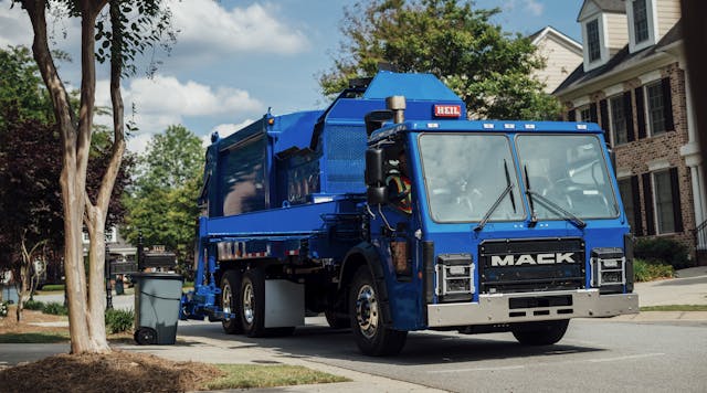 Mack Trucks announced new features to its Mack LR refuse model.