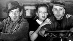 Humphrey Bogart, left, Ann Sheridan and George Raft star in &apos;They Drive By Night.&apos;