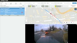 Teletrac Navman&apos;s DIRECTOR Safety Analytics module combines dashboard cameras with GPS tracking data and event replays and delivers driver scorecards and analytics.