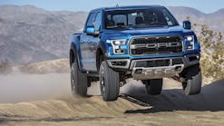The 2019 Ford F-150 Raptor gets new auto-adjusting shocks, a low-speed &apos;cruise control&apos; that can help manage off-road terrain, and optional Recaro sport seats.