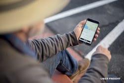 Uber recently launched its Uber Freight app that matches trucking companies with loads to haul Photo Aether FilmsUber Freight Uber recently launched its Uber Freight app that matches trucking companies with loads to haul Photo Aether FilmsUber Freight