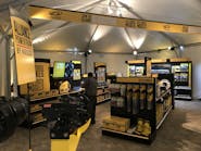 A &apos;pop-up&apos; store from Alliance Truck Parts on display at a media event in California.