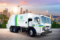 A rendering of a BYD electric refuse trucks in production for Seattle.