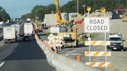 Construction delays on highway Construction delays on highway