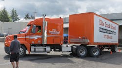 A student practices backing up a tractortrailer at the Elite Truck School in Hillsboro OR Photo Neil AbtFleet Owner A student practices backing up a tractortrailer at the Elite Truck School in Hillsboro OR Photo Neil AbtFleet Owner