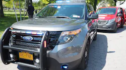 NYC Police SUV and Mercedes-Benz Metris van