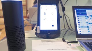 Omnitracs demonstrated potential uses of Amazon Alexa at its Outlook user conference in 2017.