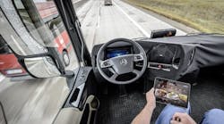 In the future, autonomous trucks could be used for long stretches of open highway, the report said.