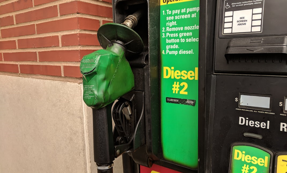 diesel number 2 on highway