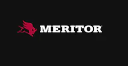 Meritor logo shown at home page of new website