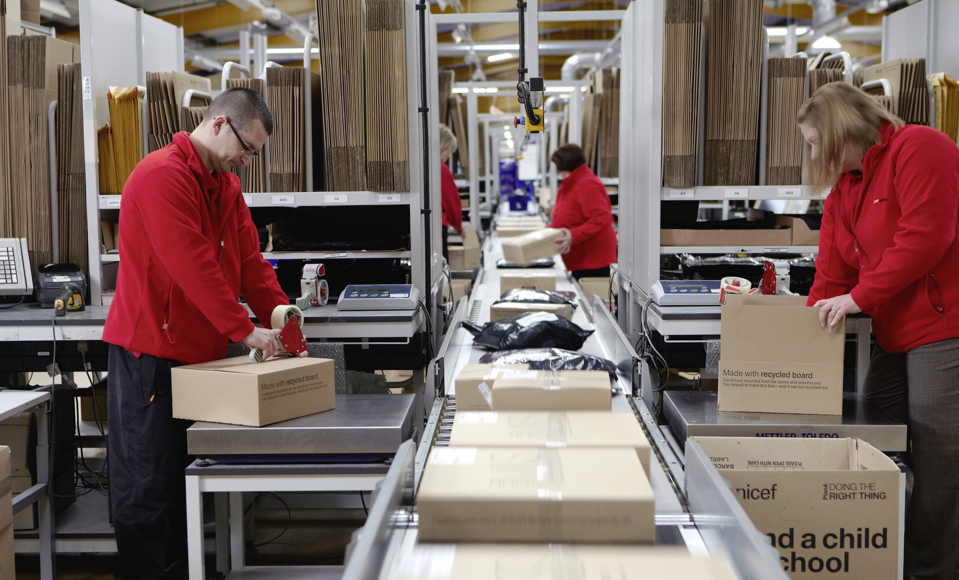 Prepping packages for shipment