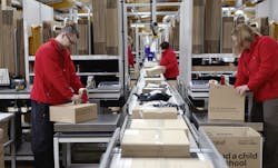 Prepping packages for shipment Prepping packages for shipment