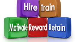 Hire train motivate reward retain