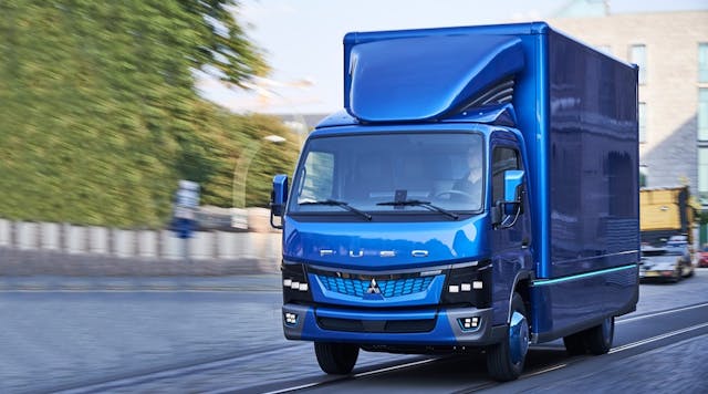 FUSO eCanter is a fully-electric powered medium duty truck.