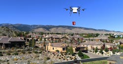 Flirtey uses a drone to deliver a defibrillator Flirtey uses a drone to deliver a defibrillator