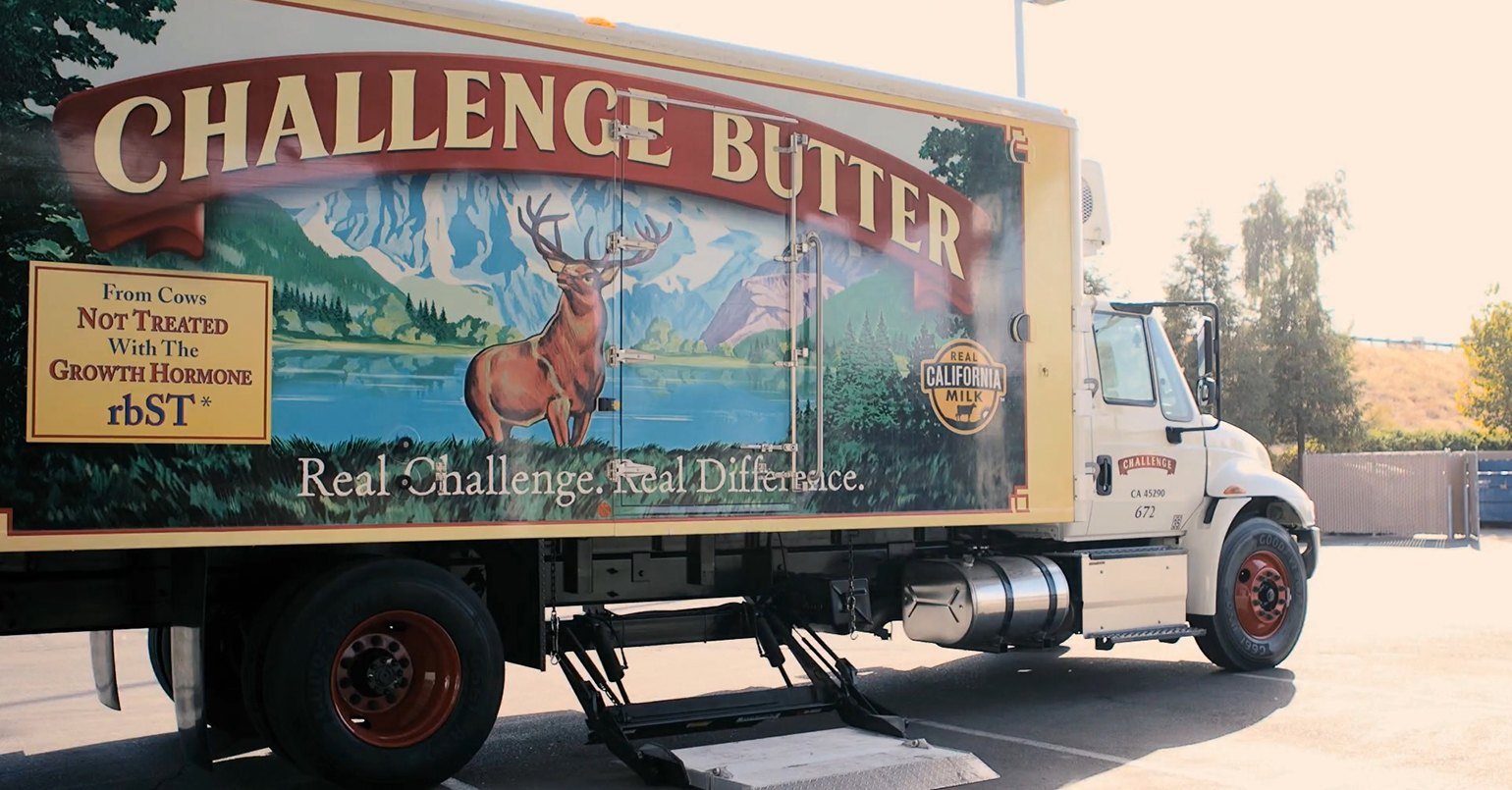 Challenge Dairy refrigerated truck