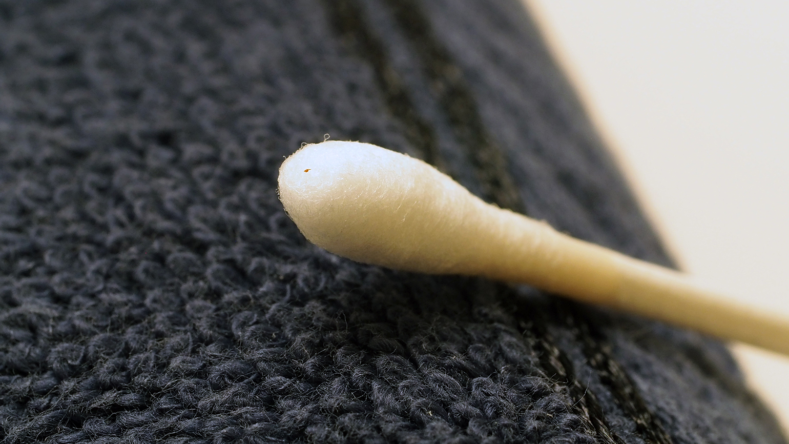 Swab removed foreign object