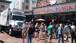 Making deliveries in Seattle&apos;s Pike Place Market is needed frequently day in and day out, but it&apos;s no easy task.