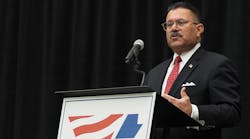 FMCSA Administrator Raymond Martinez speaks Oct. 27 at the American Trucking Assns.&apos; Management Conference &amp; Exhibition.