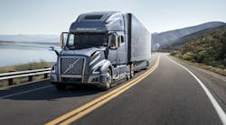 Data from Volvo trucks like the VNL 760 could enhance fleet management systems in the proposed collaboration with Trimble Transportation Enterprise.