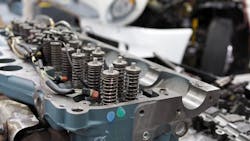 Heavy truck engine disassembled Heavy truck engine disassembled