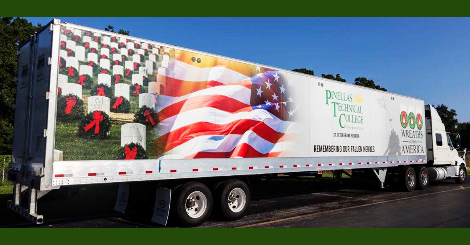 Modagrafics Wreaths Across America trailer wrap