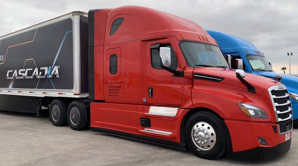 The model year 2020 Freightliner Cascadia offers Level 2 autonomous driving capabilities.