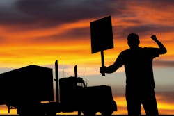 trucker strike trucker strike