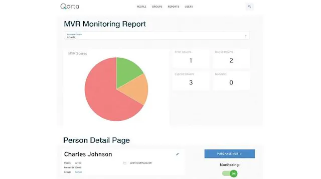 Mvr Example SambaSafety launches redesigned driver-safety platform | FleetOwner
