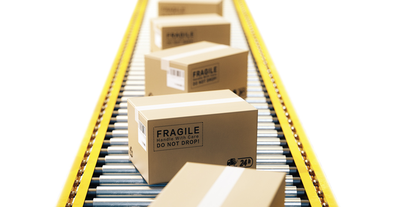 e-commerce packages belt