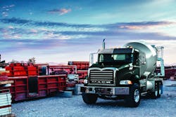 The Mack Granite model is equipped with the 2017 Mack MP7 11liter engine and the Mack mDRIVE HD 14speed automated manual transmission The Mack Granite model is equipped with the 2017 Mack MP7 11liter engine and the Mack mDRIVE HD 14speed automated manual transmission