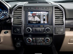 A look at the 2020 Ford Super Duty truck&apos;s backup camera and other tech features.