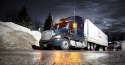 black truck at night reflection black truck at night reflection