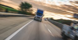 truck tractor in motion truck tractor in motion