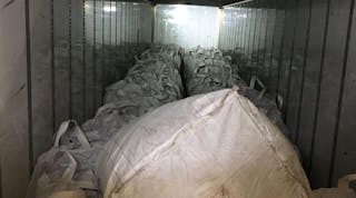 More than 6,000 pounds of industrial hemp was found in this trailer by Idaho State Police. Despite it being legal to transport, the driver was arrested.