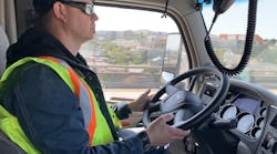 Pronto&apos;s &apos;Copilot&apos; can keep a truck centered in a lane, but the driver remains responsible for changing lanes and exiting the highway.